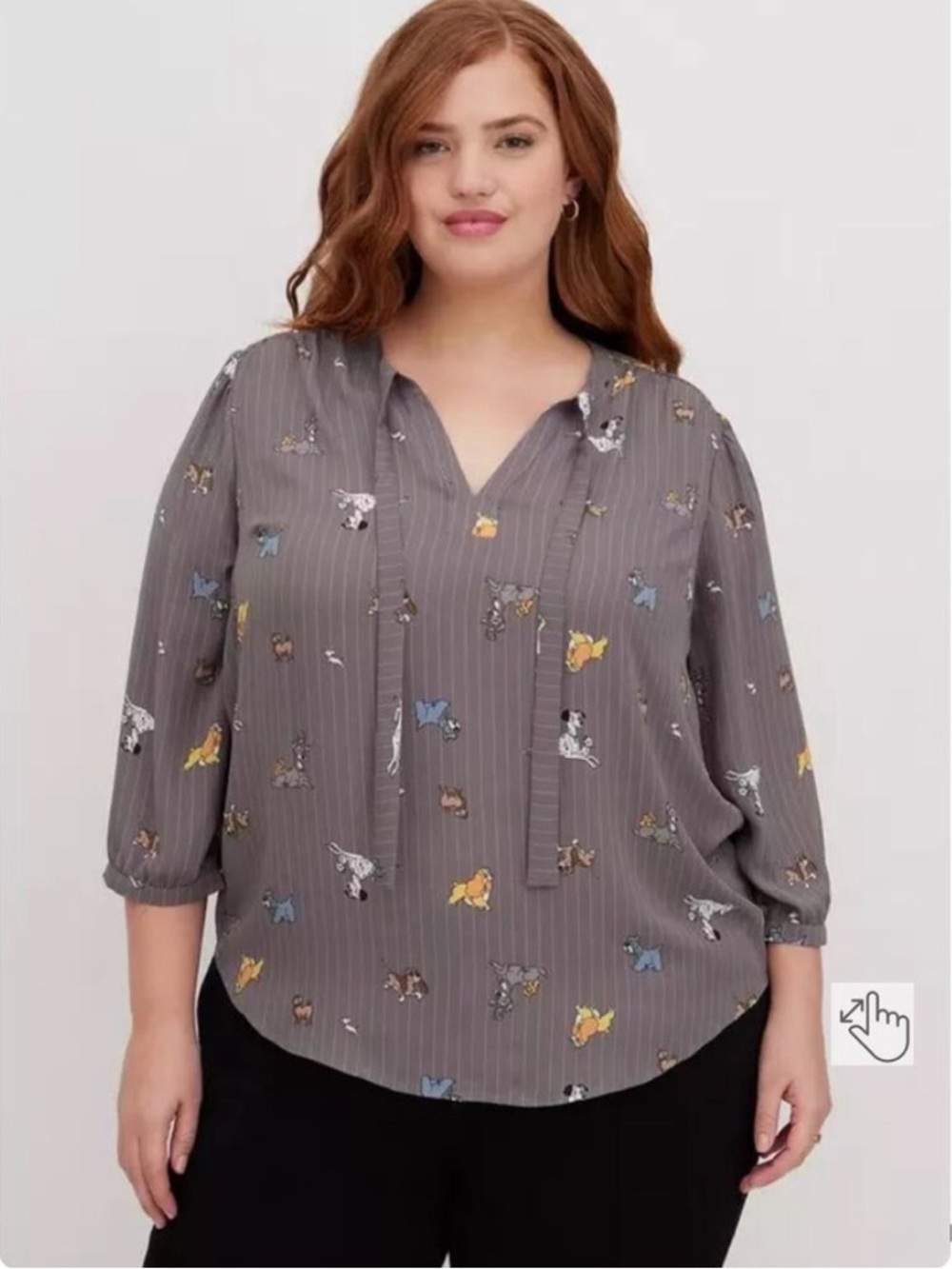 Torrid Disney Dogs Georgette Blouse 3X